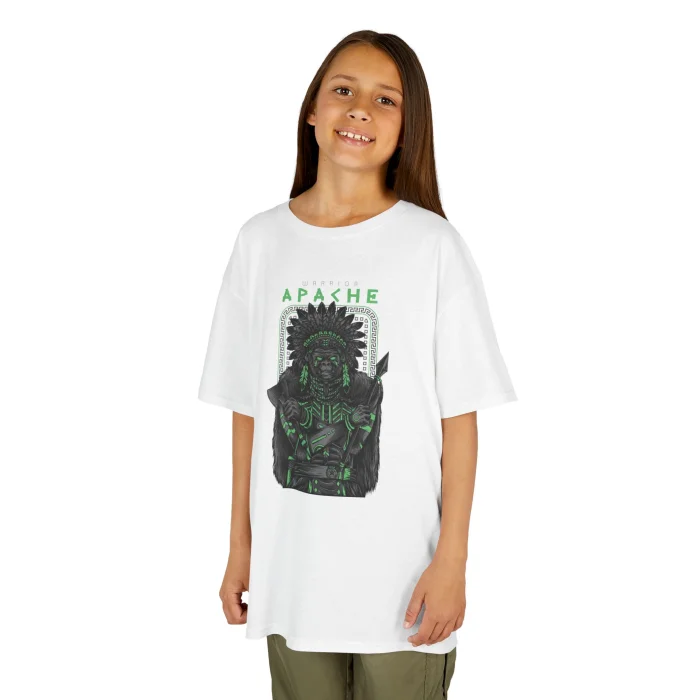 T-shirt Dziecięcy z nadrukiem Apache Warrior